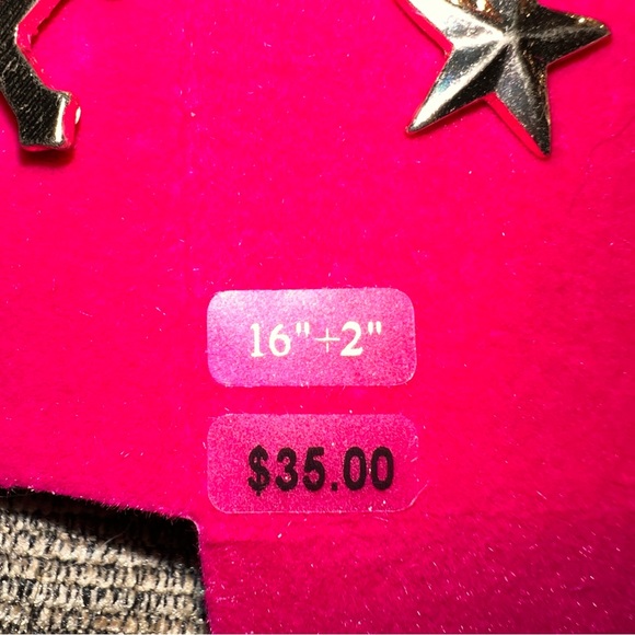 Final Markdown- Guess Gold Bling G Cross Rhinestone Choker Charm Chain - Picture 16 of 16